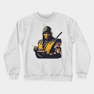 scorpion eat cereal Crewneck Sweatshirt